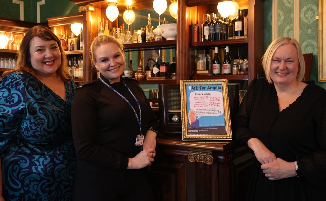 Inspector Hayley Crawford inside Cosy Club Nottingham