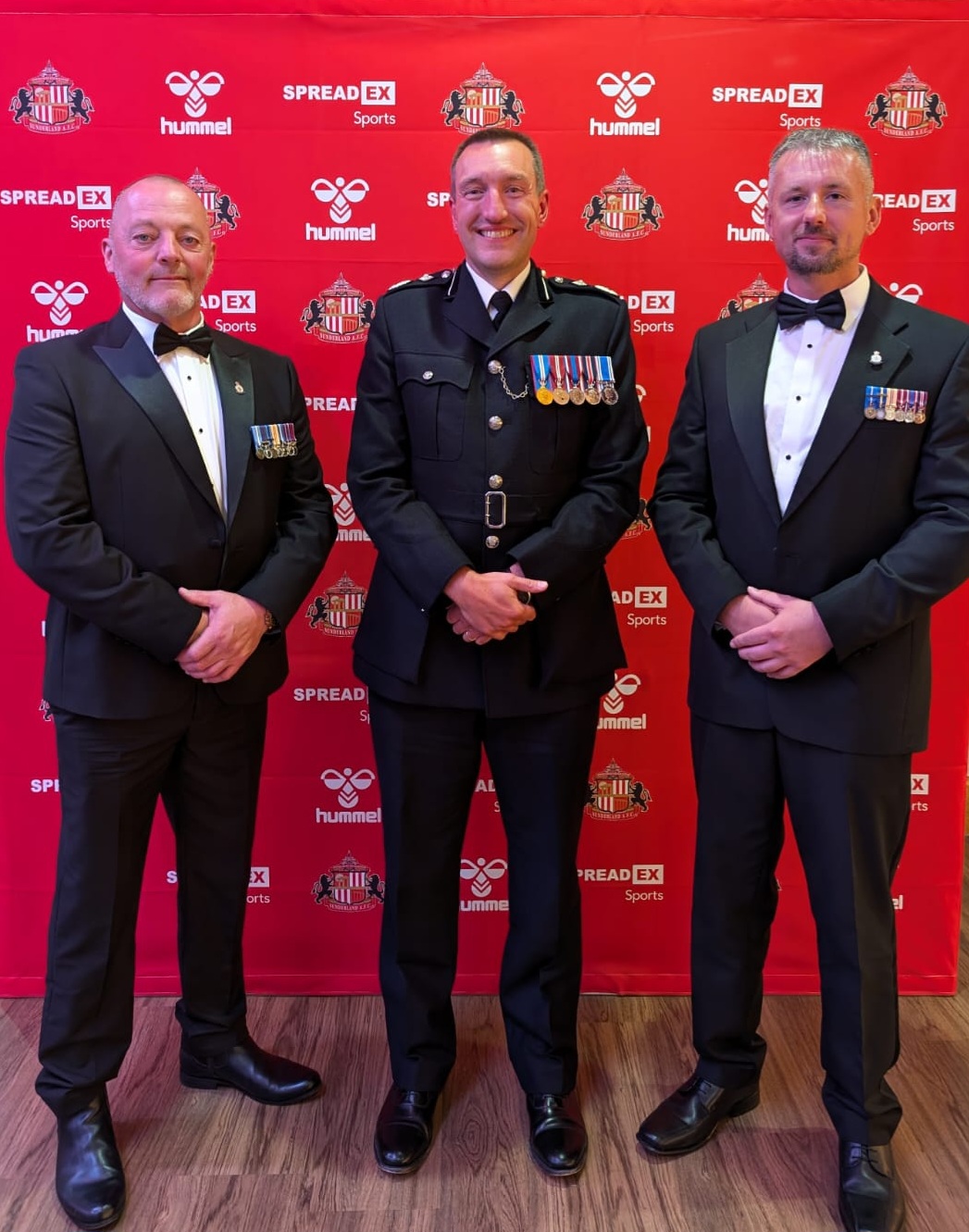 Steve Timperley, DCC Steve Cooper, and PC Luke Bettridge