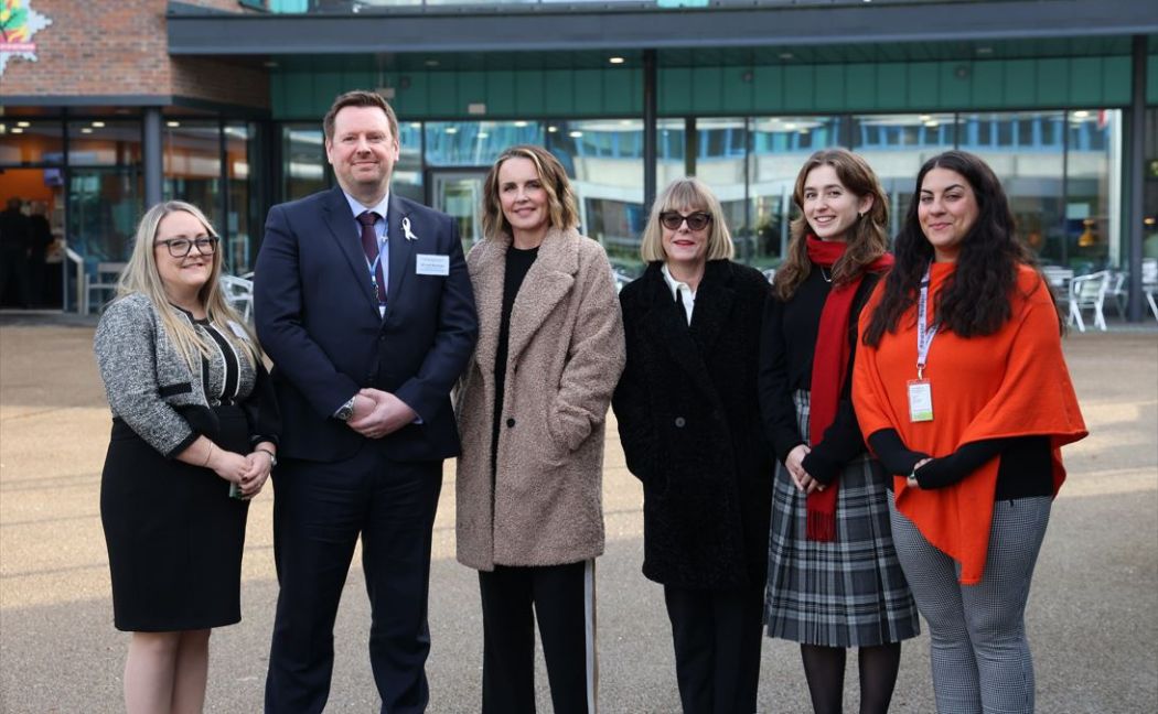 Rob Routledge, Rachel Williams (Founder of Stand Up to Domestic Abuse), Karen Thompson (Deputy Chief Crown Prosecutor for the East Midlands) and Thea Arch.