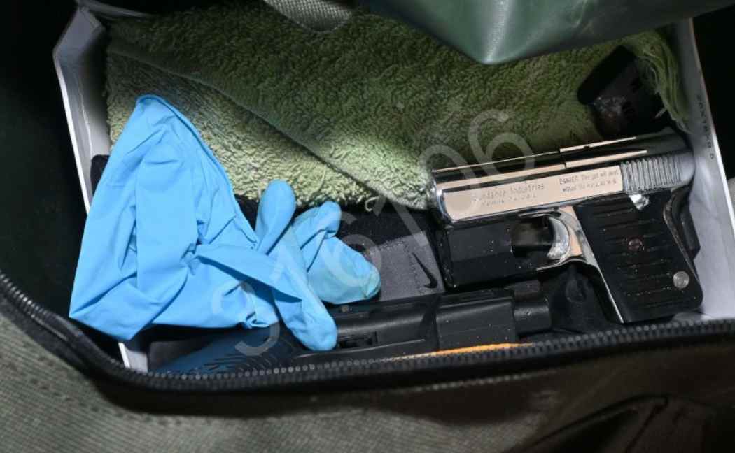 Two handguns in a holdall bag