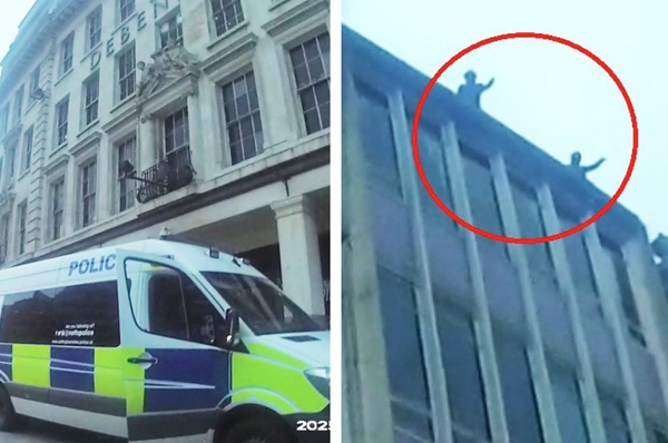 Youths have accessed the former Debenhams building