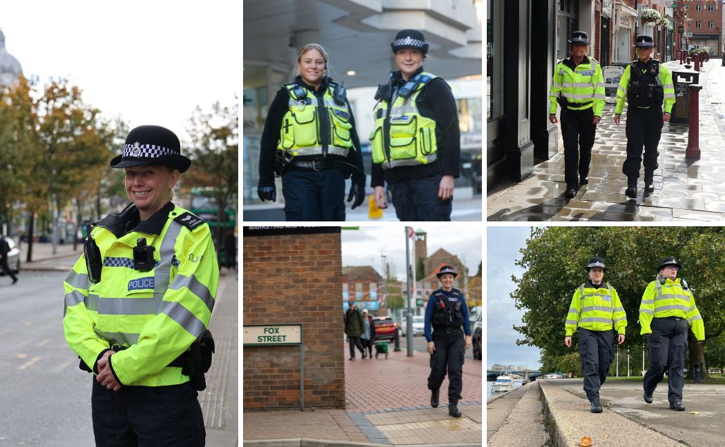 Officers patrolling key locations across Nottinghamshire from the Walk in My Shoes survey
