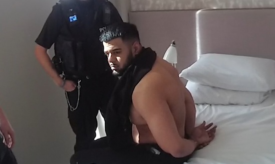 The moment Danyaal Khaliq was arrested
