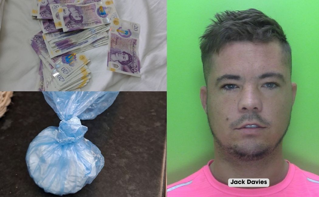 Jack Davies, and cocaine and some cash recovered
