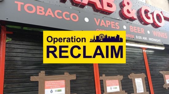 Operation Reclaim: Closure order secured against shop for selling illicit tobacco and vapes