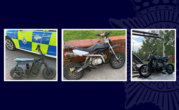 Illegal bikes seized by police during patrols