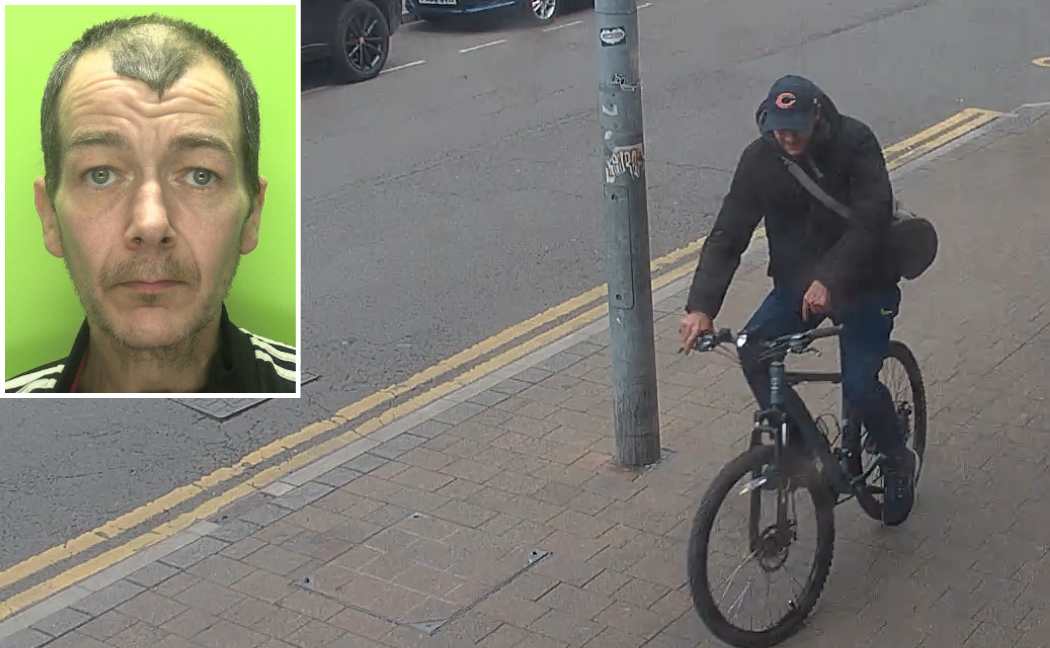 Matthew Butterworth fled on a bicycle after the cashpoint theft