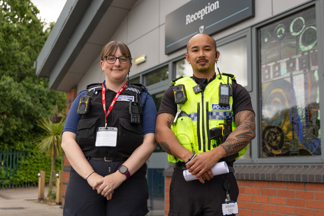 PC Gerard Masaoy and PCSO Amy Tinkler