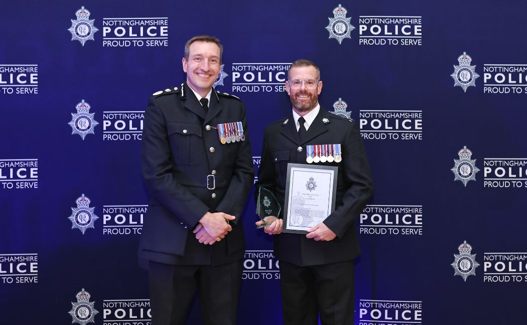 CC Steve Cooper with Officer of the Year PC Simon Travell.jpg