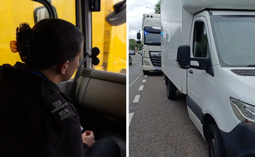 Op Tramline spotter from previous op and van stopped for mobile phone use.jpg