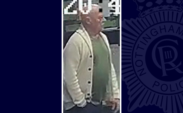 A photo of a man police want to speak to in connection with a reported incident in Bilborough