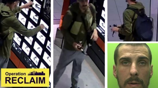 Sunglasses thief back behind bars after latest crime spree