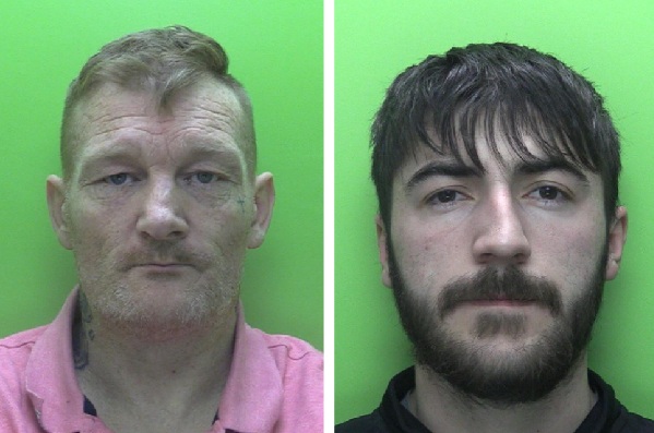 David McCandless, left, and Mason Meanwell have been jailed