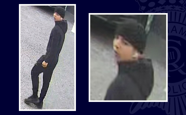 Images of a man police want to speak to in relation to a motorbike theft