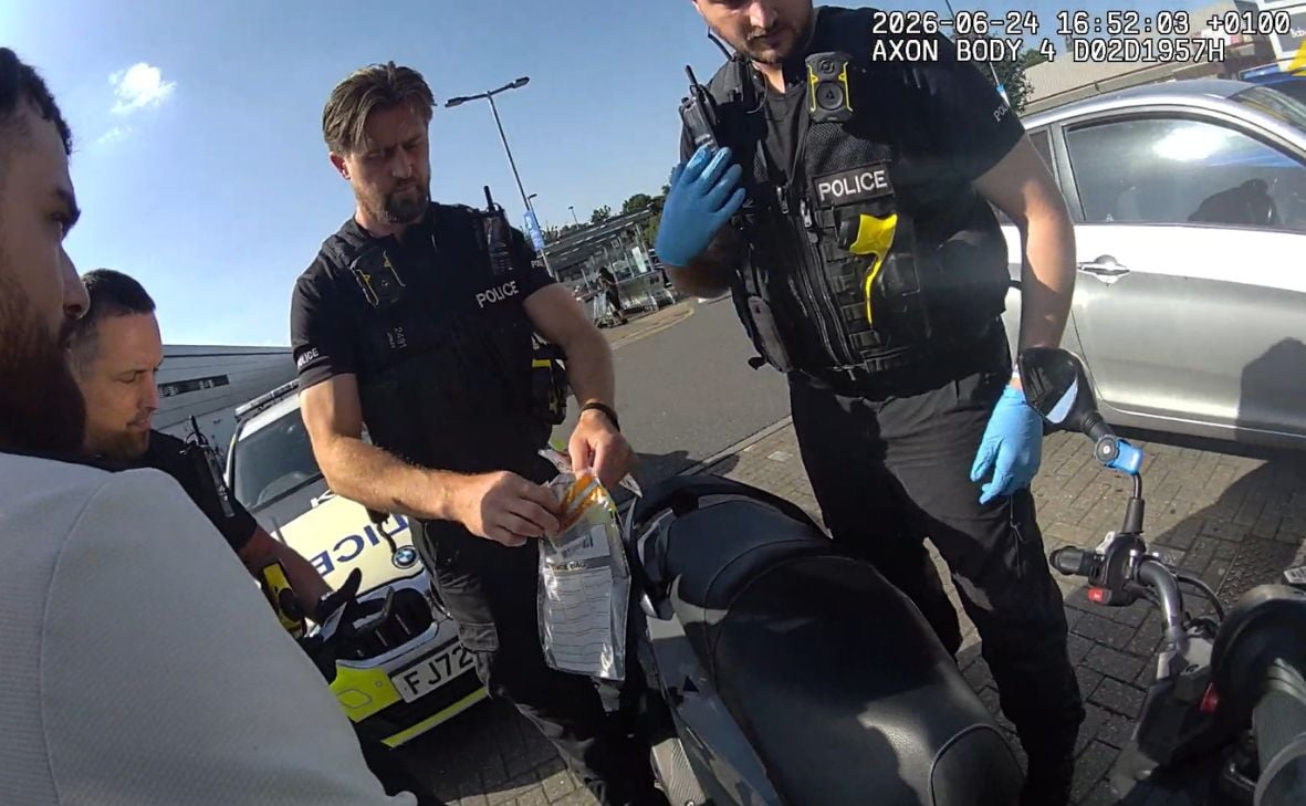 Bodyworn video captures Bouros' arrest