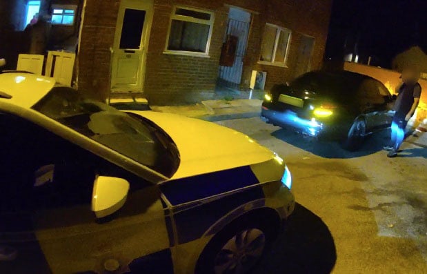 The moment of the arrest