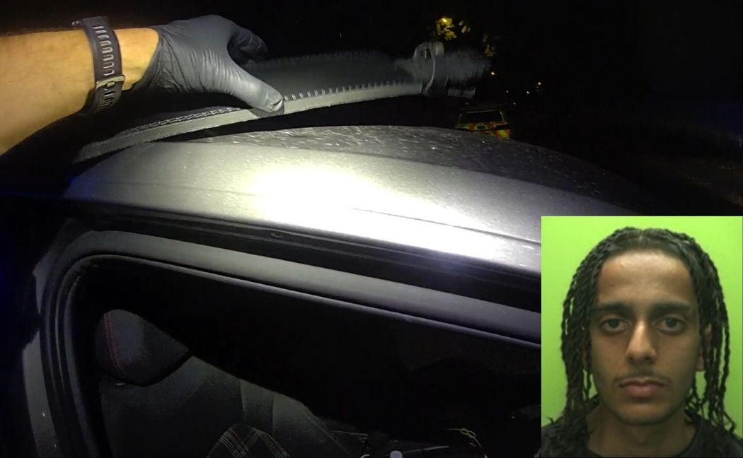 The knife recovered in the car Riyan Ahmed was driving