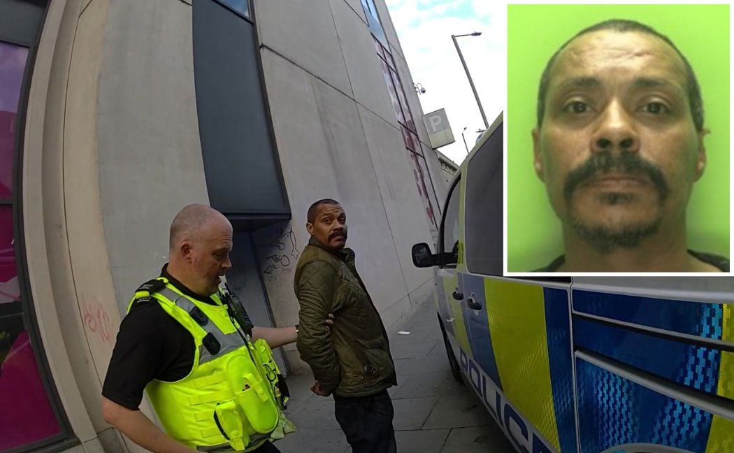 Wayne Daley under arrest and his custody image