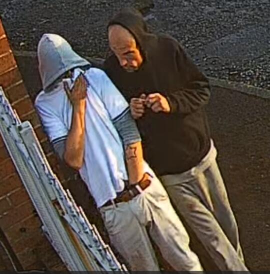 Do you know these men? We want to talk to them following a bike theft in Huthwaite