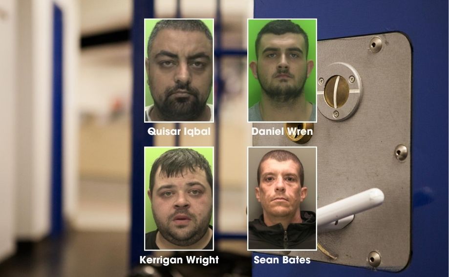 Pictures of four people convicted as part of conspiracy