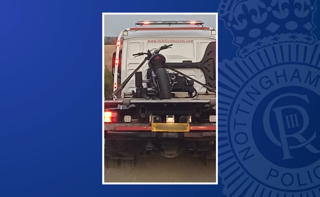 motorbike identified and recovered