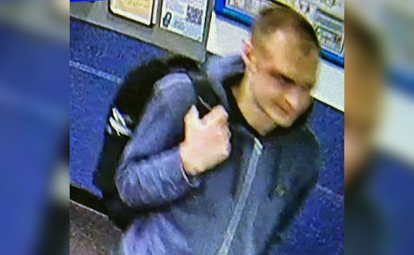 A CCTV image of a man police want to identify