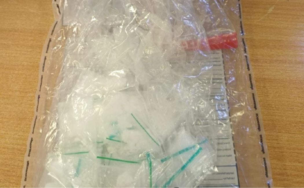 Police seized an amount of suspect drugs during a stop and search