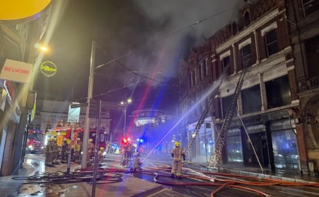 Arrests made after fire 